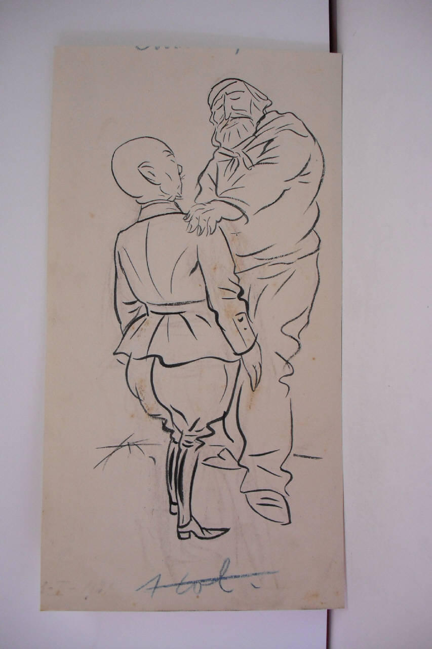 IL SALUTO DI GARIBALDI. (disegno) di Mazza, Aldo (1921/01/23 - )