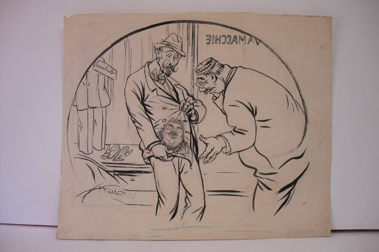 GASPAROTTO VA DAL CAVAMACCHIE. (disegno) di Mazza, Aldo (1921/04/24 - )