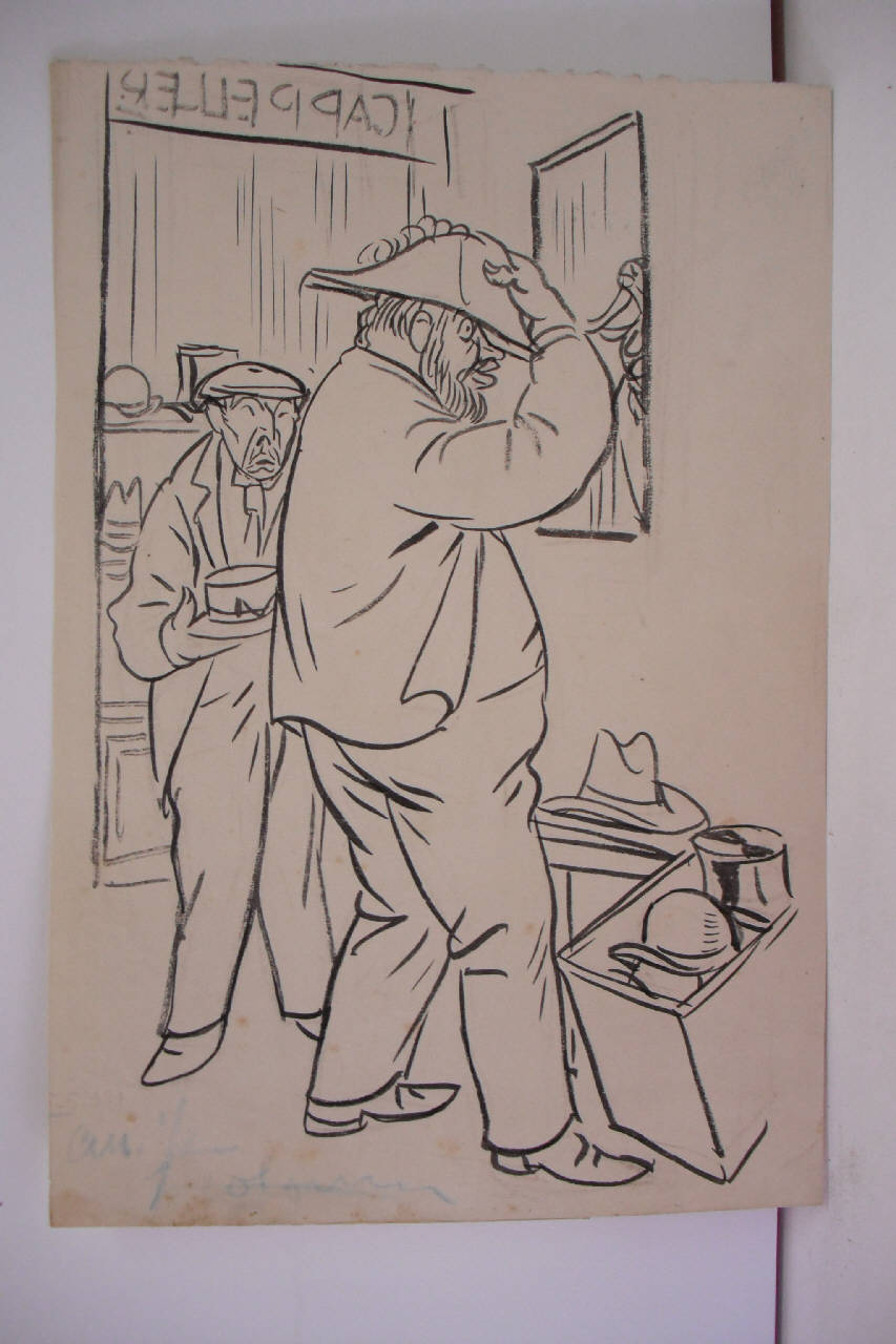 GLI AMLETI DEL SOCIALISMO. (disegno) di Mazza, Aldo (1921/05/15 - )