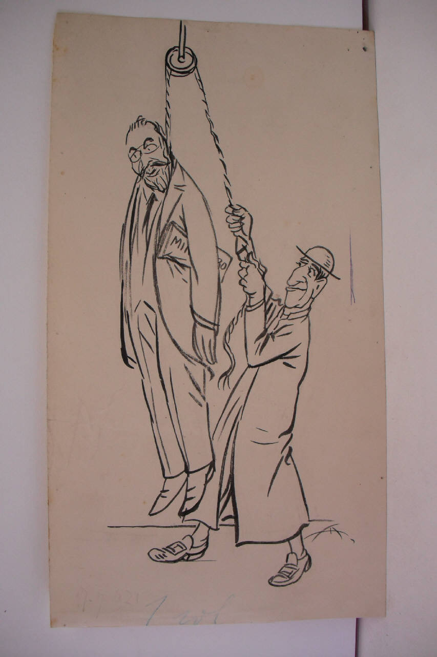 I "COMFORTS" DI MONTECITORIO. (disegno) di Mazza, Aldo (1921/07/17 - )