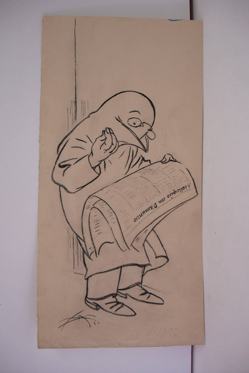 ENIGMISMO D'ANNUNZIANO. (disegno) di Mazza, Aldo (1922/06/25 - )