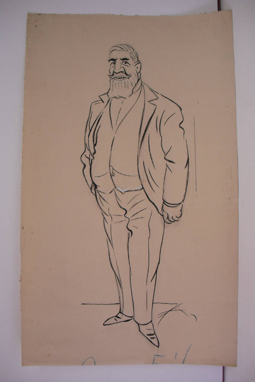 IL GR. UFF. CARBONELLI R. COMMISSARIO. (disegno) di Mazza, Aldo (1922/09/17 - )