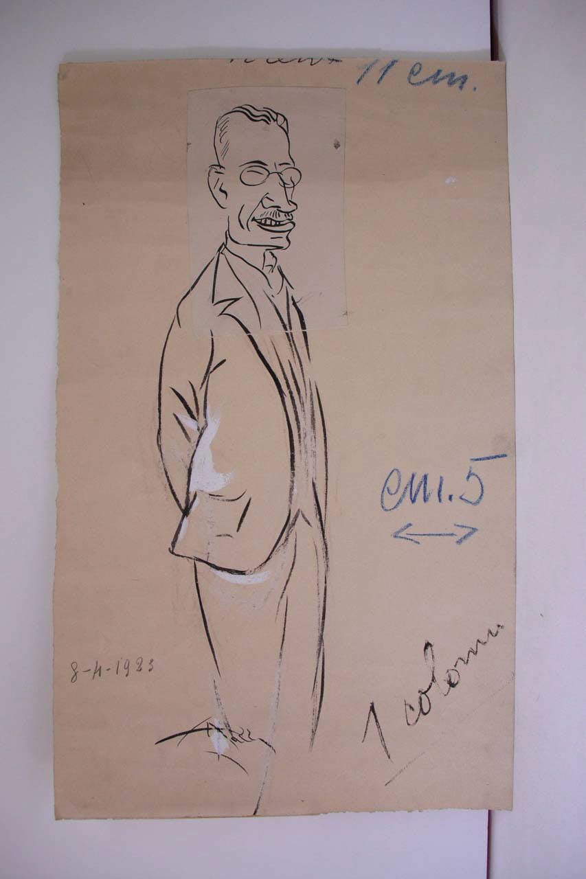 IL COMM. MICHELINO BIANCHI. (disegno) di Mazza, Aldo (1923/04/03 - )