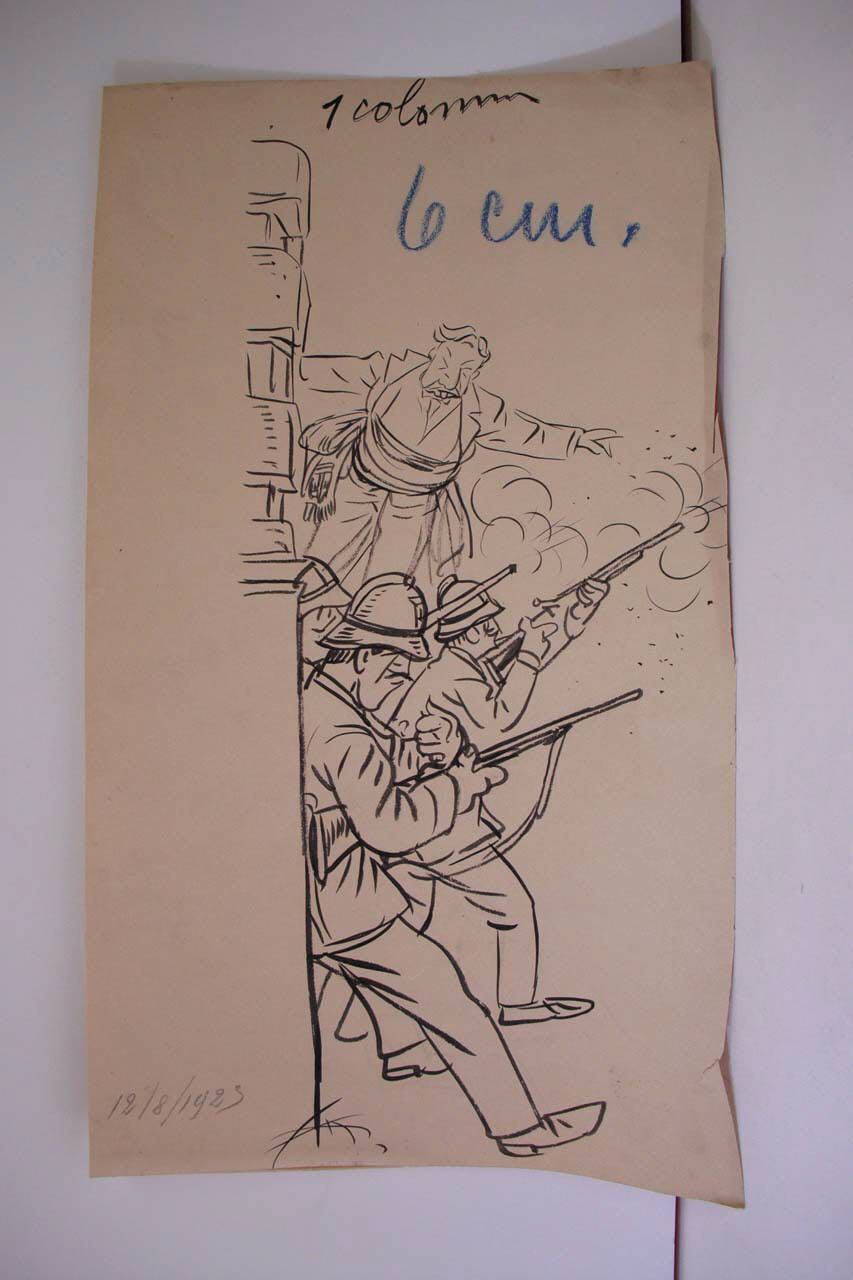 UN'ALTRA APERTURA DI CACCIA. (disegno) di Mazza, Aldo (1923/08/12 - )