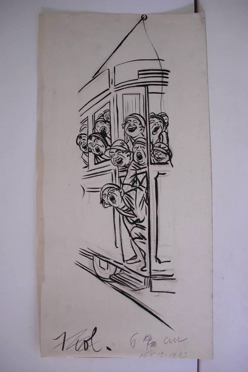 LA RIFORMA DELL'EDUCAZIONE FISICA A MILANO. (disegno) di Mazza, Aldo (1923/12/16 - )