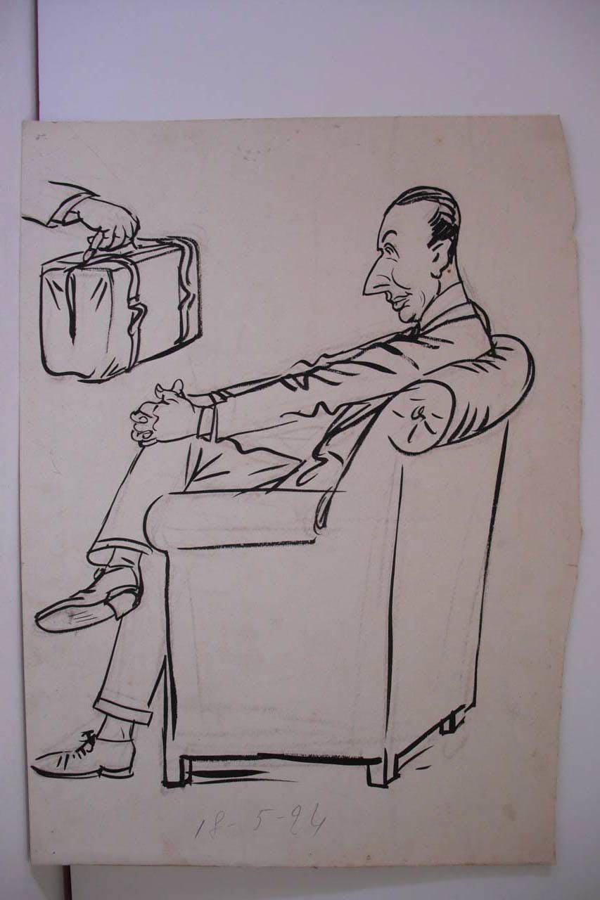 RIFLESSIONI d'una sottoeccellenza. (disegno) di Mazza, Aldo (1924/05/18 - )