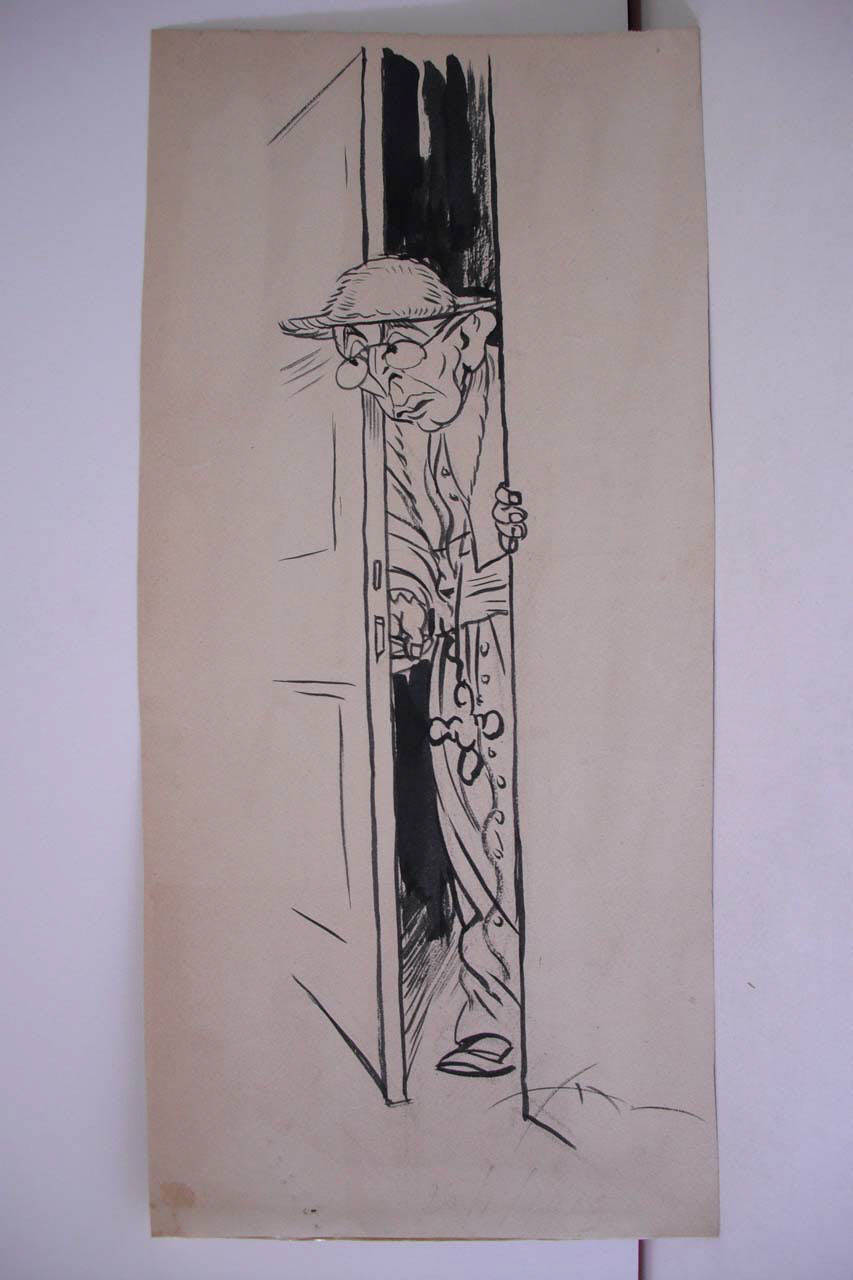 IL PAPA E IL CONGRESSO DELLA PACE. (disegno) di Mazza, Aldo (1919/01/26 - )