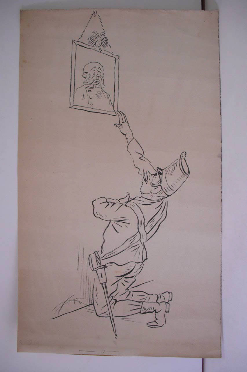 IL PATTO DI ROMA. (disegno) di Mazza, Aldo (1919/03/09 - )