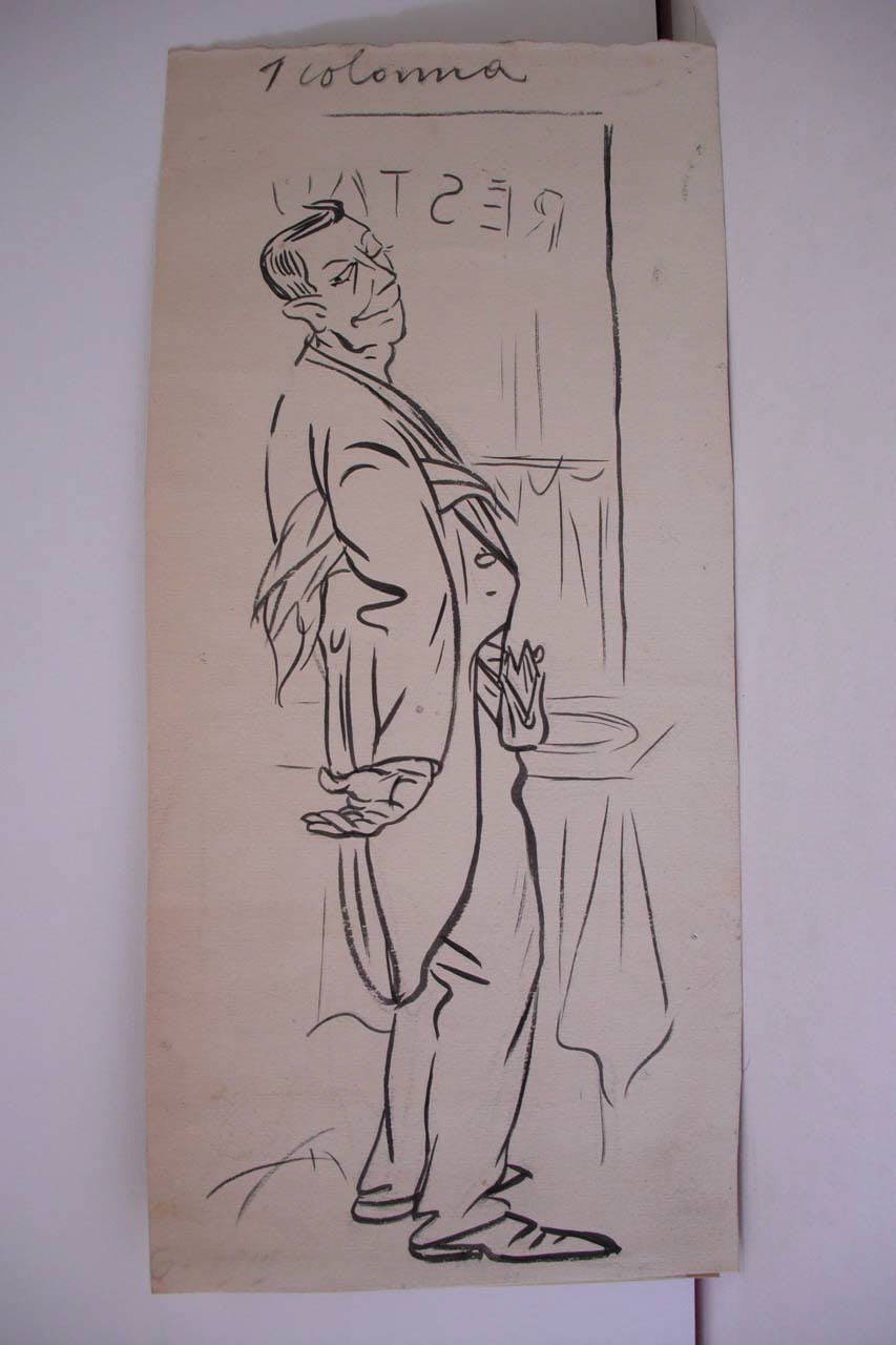 NON PIU MANCE. (disegno) di Mazza, Aldo (1919/06/29 - )