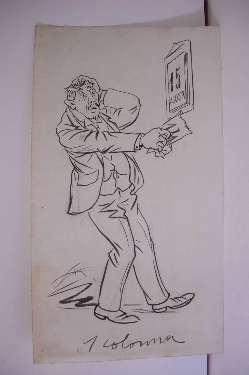 FERRAGOSTO. (disegno) di Mazza, Aldo (1919/08/17 - )