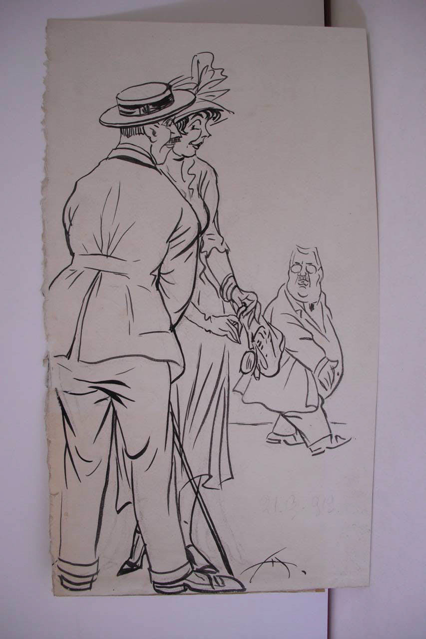 EFFETTI D'UN DISCORSO. (disegno) di Mazza, Aldo (1919/09/21 - )