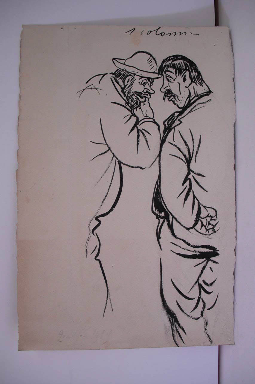 RIASSUNTO DEL DISCORSO TURATI AGLI OPERAI. (disegno) di Mazza, Aldo (1919/11/02 - )