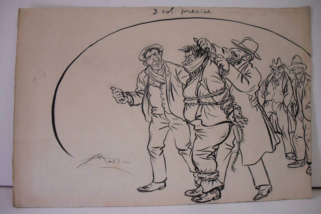 IL "PUS" E TURATI. (disegno) di Mazza, Aldo (1919/12/21 - )
