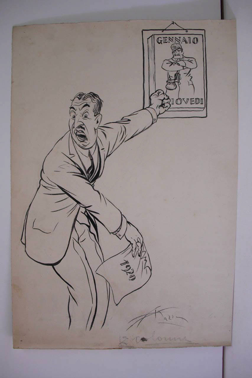 FESTIVITA' VECCHIE E NUOVE. (disegno) di Mazza, Aldo (1920/01/04 - )