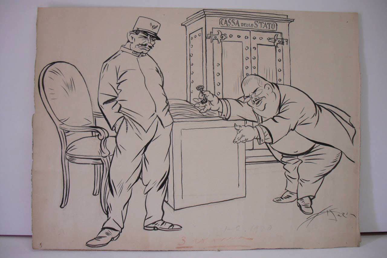 PREVIDENZA NITTIANA. (disegno) di Mazza, Aldo (1920/02/01 - )