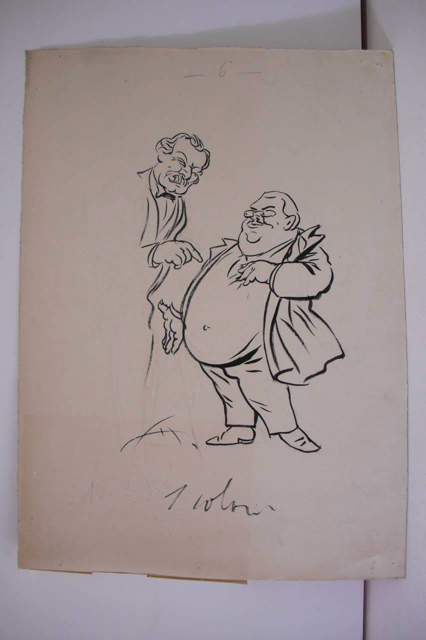 IL PRESTITO. (disegno) di Mazza, Aldo (1920/02/25 - )