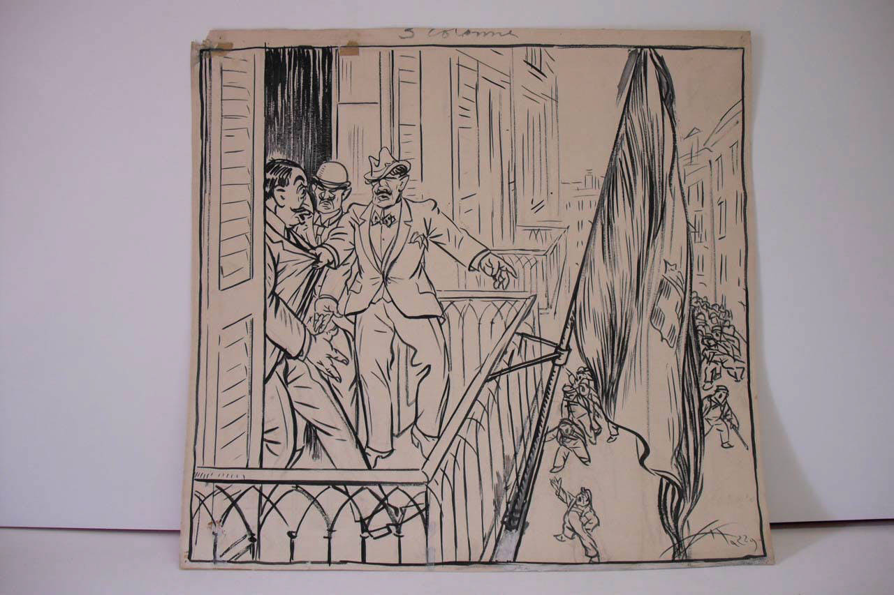 MISURE PREVENTIVE. (disegno) di Mazza, Aldo (1920/03/28 - )