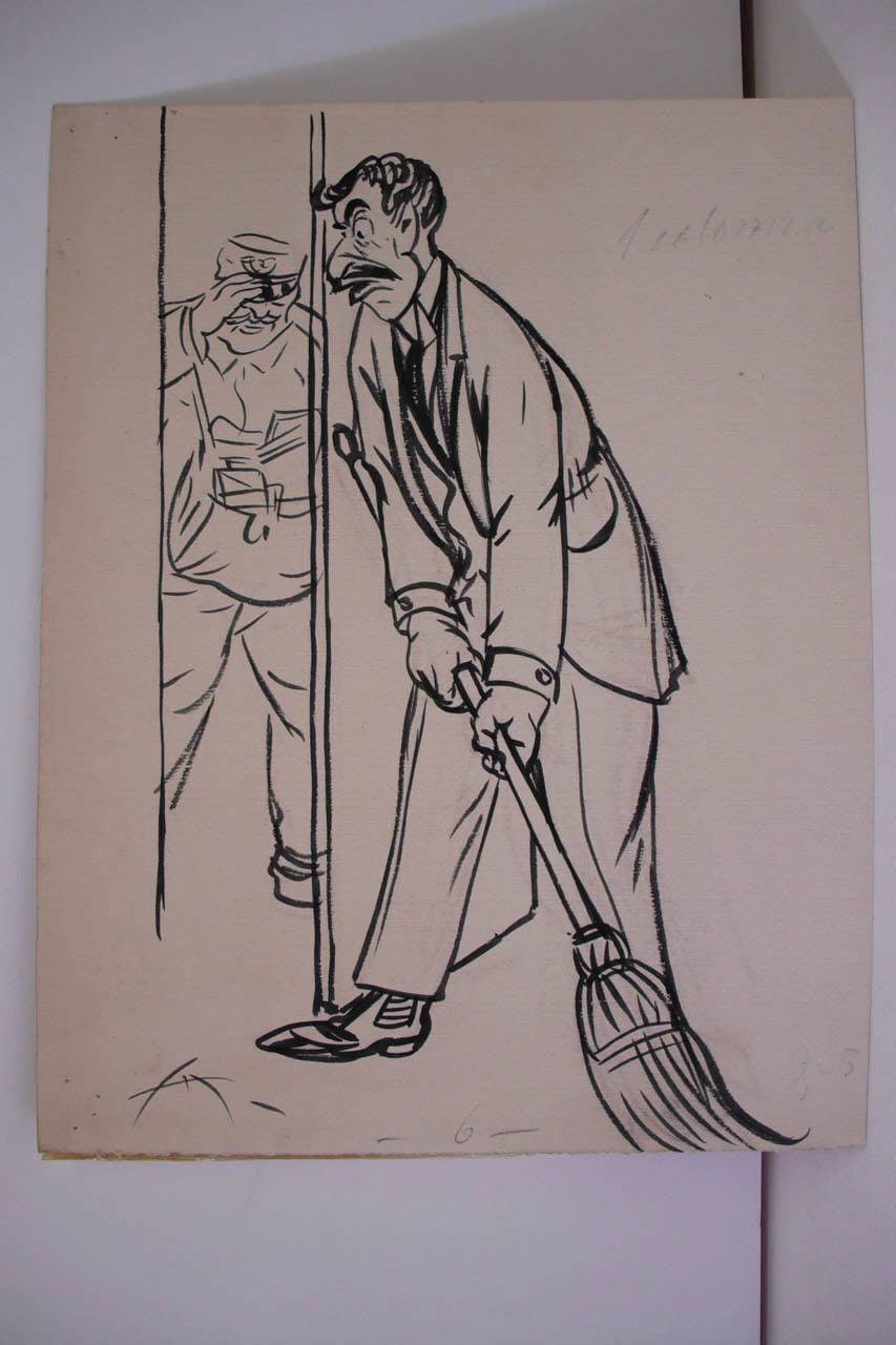 OSTRUZIONISMO. (disegno) di Mazza, Aldo (1920/05/09 - )