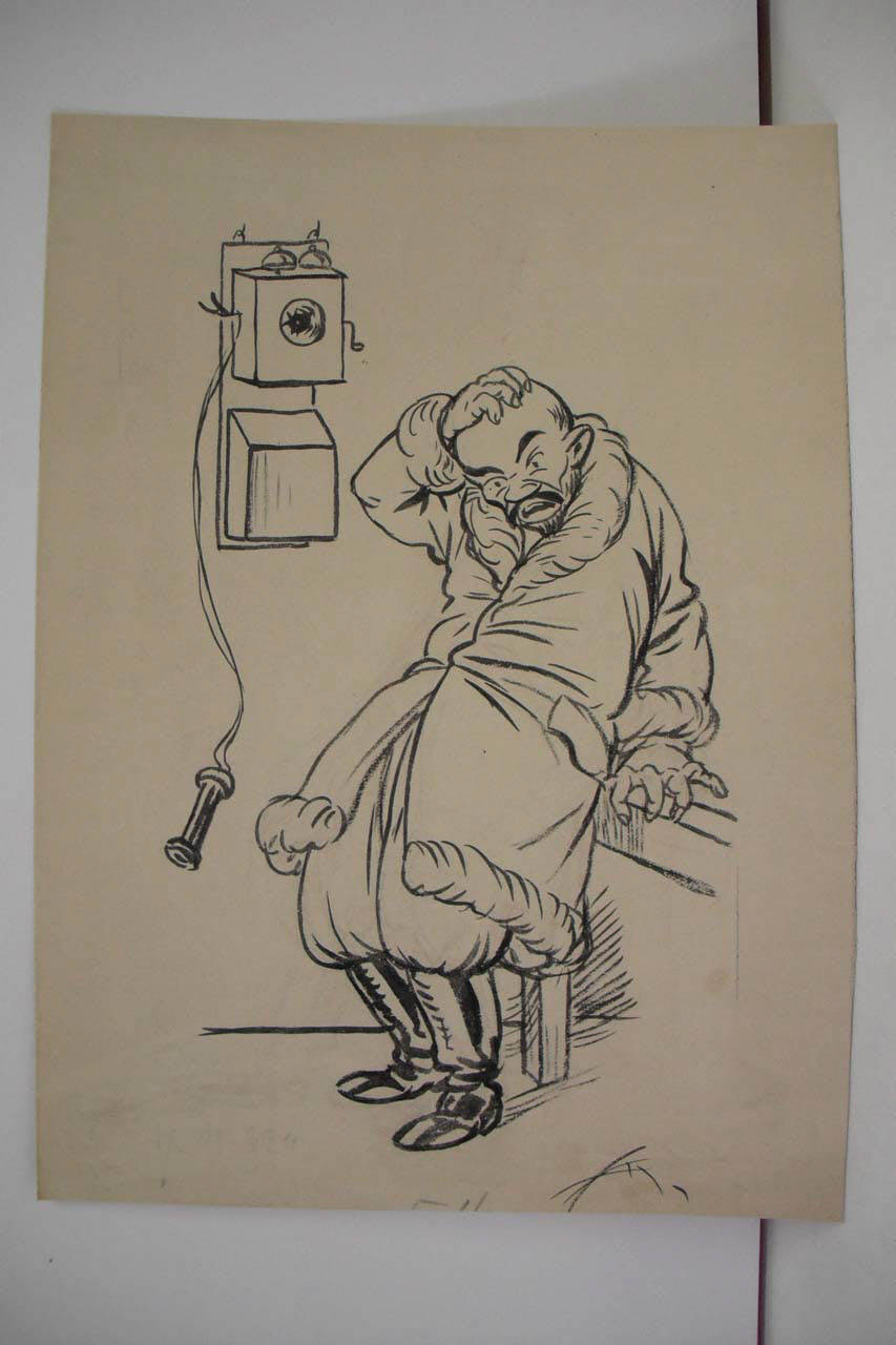 NOTIZIE DI ROMA. (disegno) di Mazza, Aldo (1920/11/07 - )