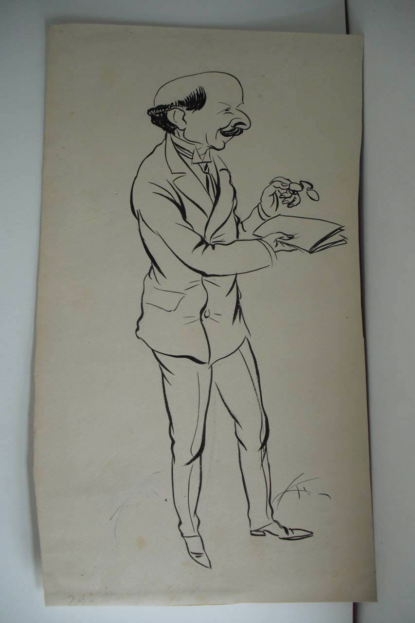 NEGLI UFFICI COMUNALI. (disegno) di Mazza, Aldo (1914/03/29 - )