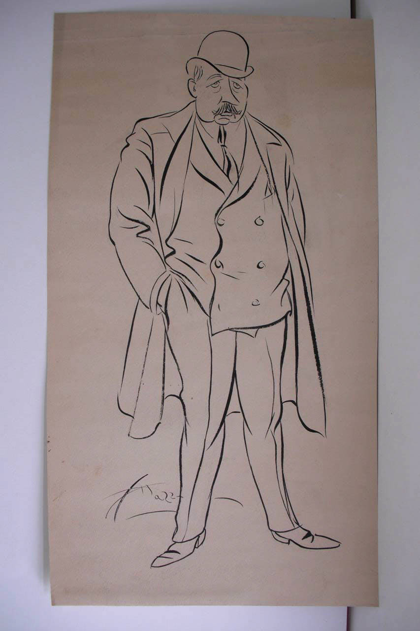 IL GRAND'UFFICIALE ZONDA. (disegno) di Mazza, Aldo (1915/03/28 - )
