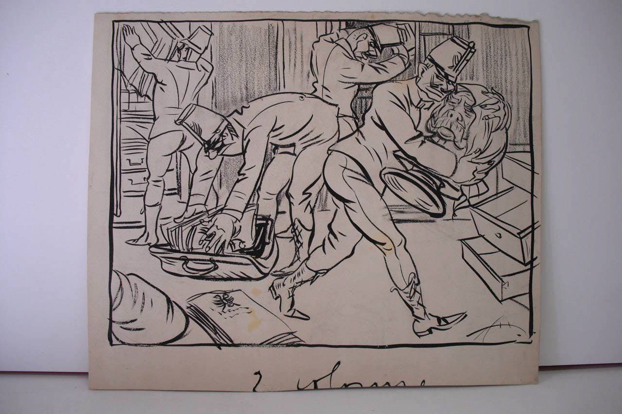 PER AUGURIO! (disegno) di Mazza, Aldo (1915/05/23 - )