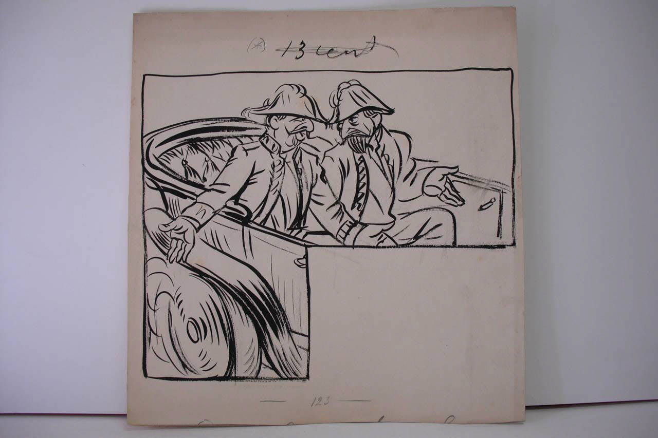 I DIPLOMATICI LASCIANO SOFIA (Relcame). (disegno) di Mazza, Aldo (1915/10/10 - )