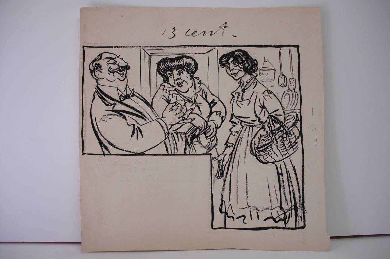 COME SI FRONTEGGIA IL CAROVIVERE (Reclama). (disegno) di Mazza, Aldo (1915/10/24 - )
