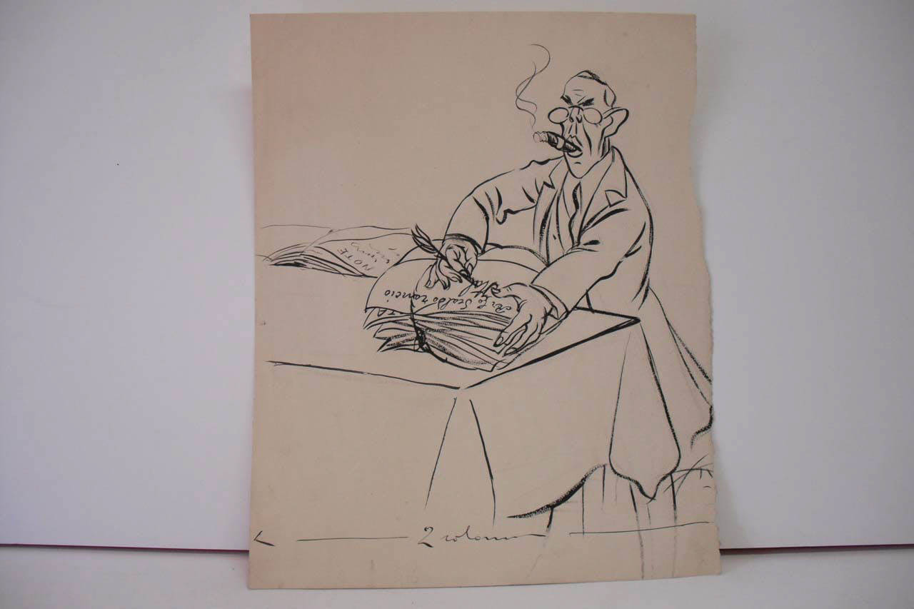 LE "NOTE" DI WILSON. (disegno) di Mazza, Aldo (1916/01/09 - )