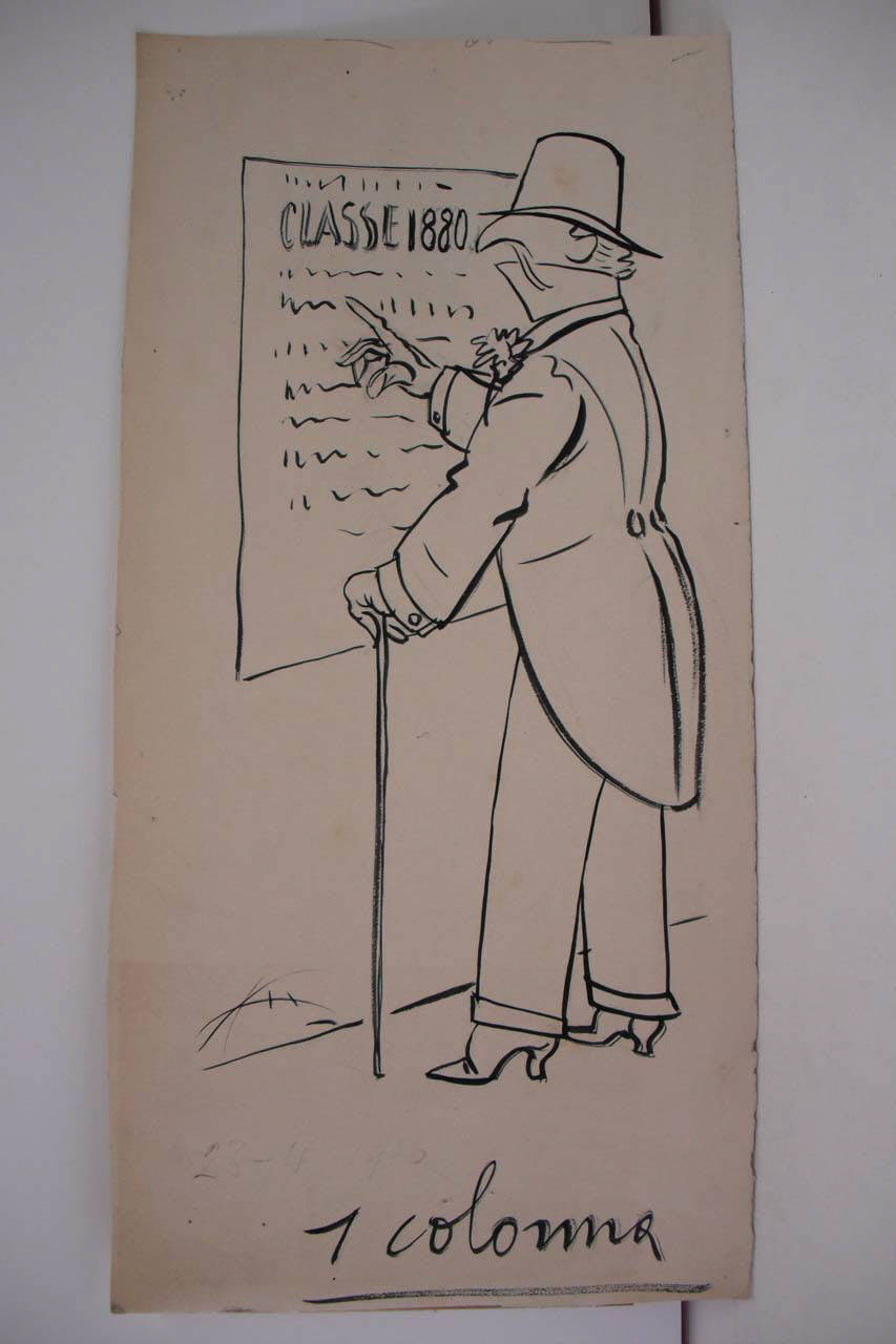 UNA PROSSIMA RECLUTA. (disegno) di Mazza, Aldo (1916/04/23 - )