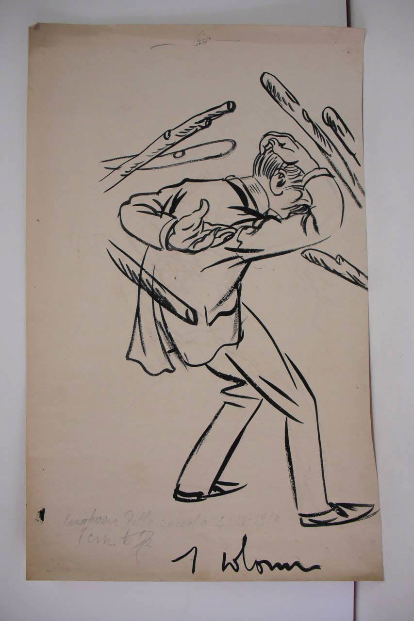 CONSIGLI METEREOLOGICI. (disegno) di Mazza, Aldo (1916/04/30 - )