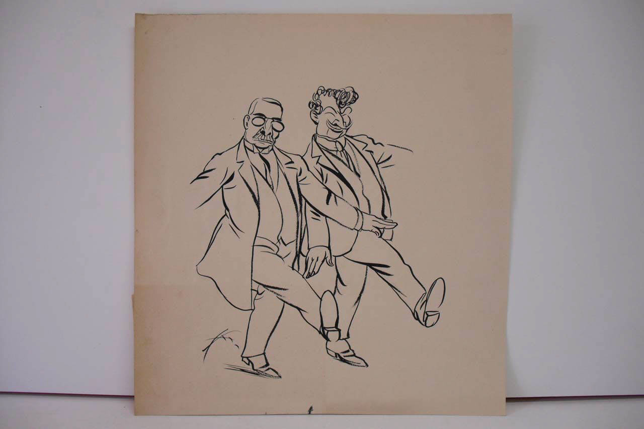 L'EQUILIBRIO DELLE AUTORITà CITTADINE. (disegno) di Mazza, Aldo (1916/05/07 - )