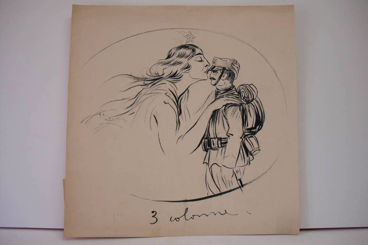 NEL TRENTINO. (disegno) di Mazza, Aldo (1916/05/28 - )