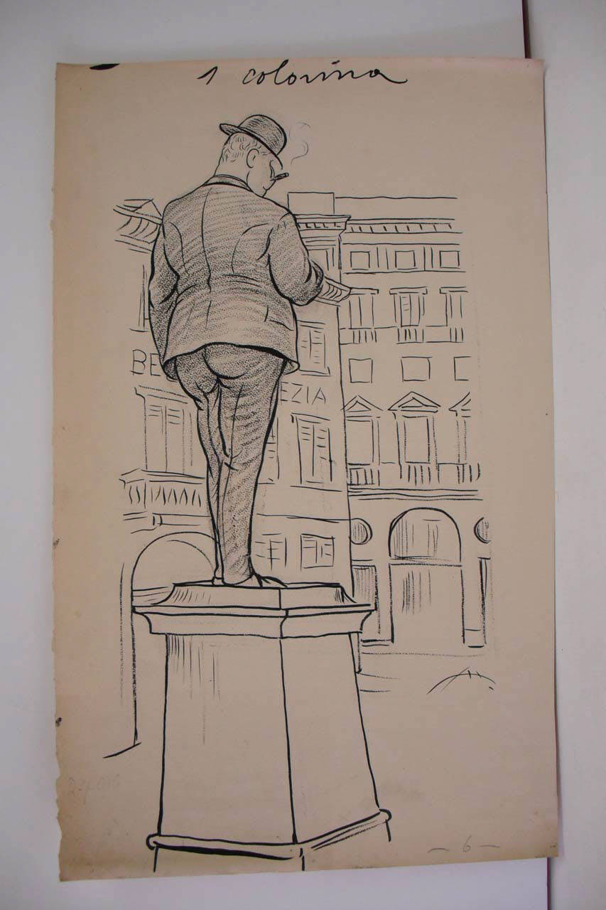 IL SOGNO DELLA SOCIETA' SUVINI E ZERBONI. (disegno) di Mazza, Aldo (1916/07/02 - )