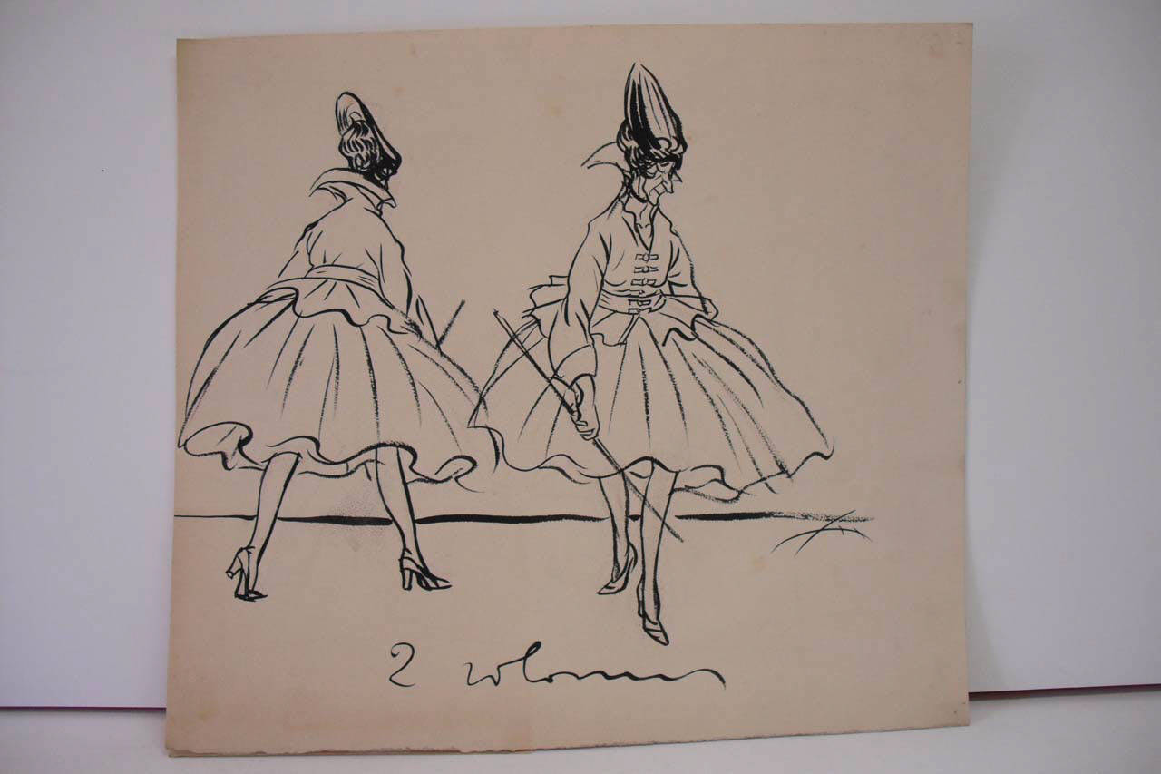 LA MODA. (disegno) di Mazza, Aldo (1916/07/09 - )