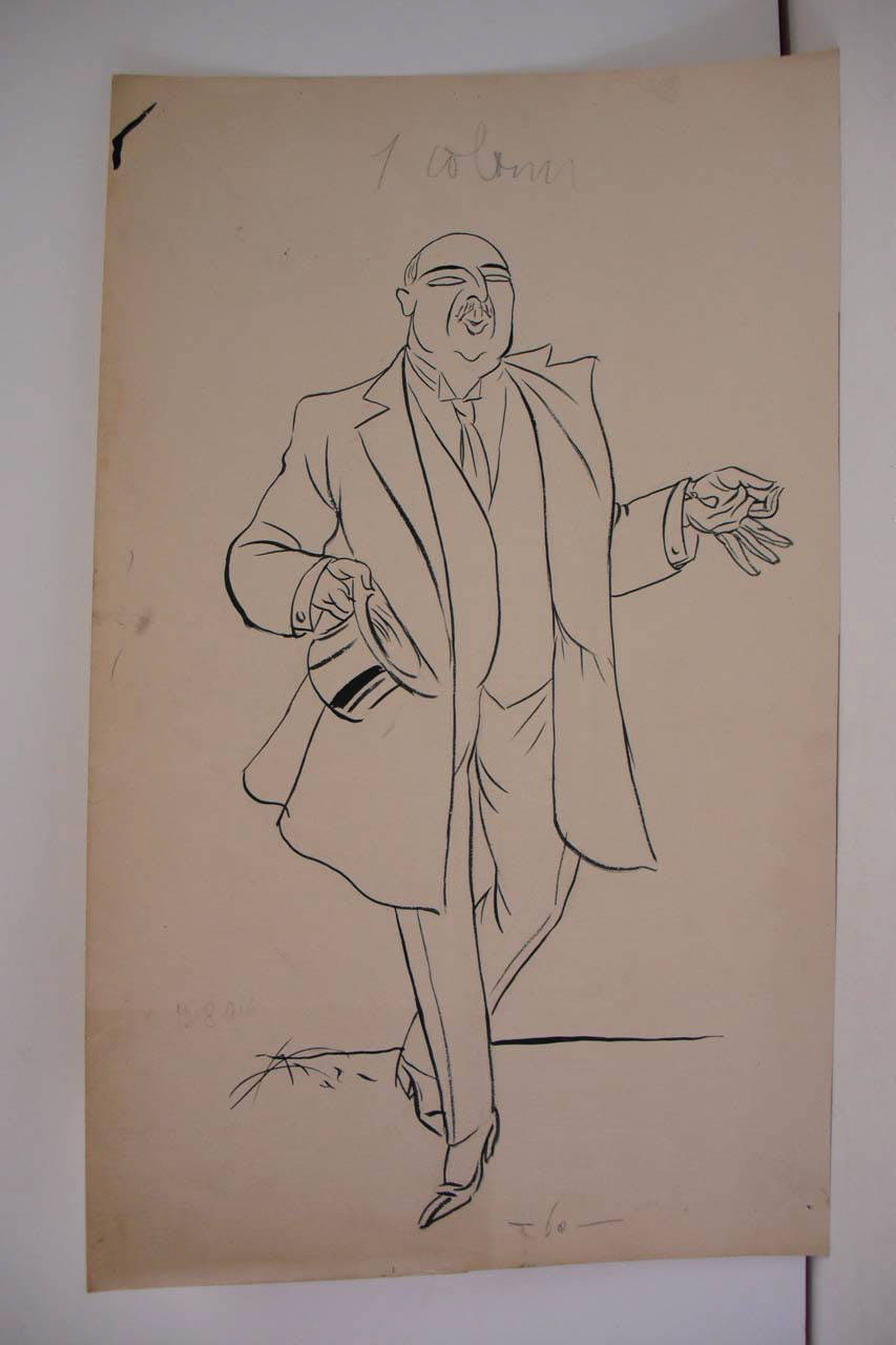 IL NUOVO PREFETTO. (disegno) di Mazza, Aldo (1916/08/13 - )