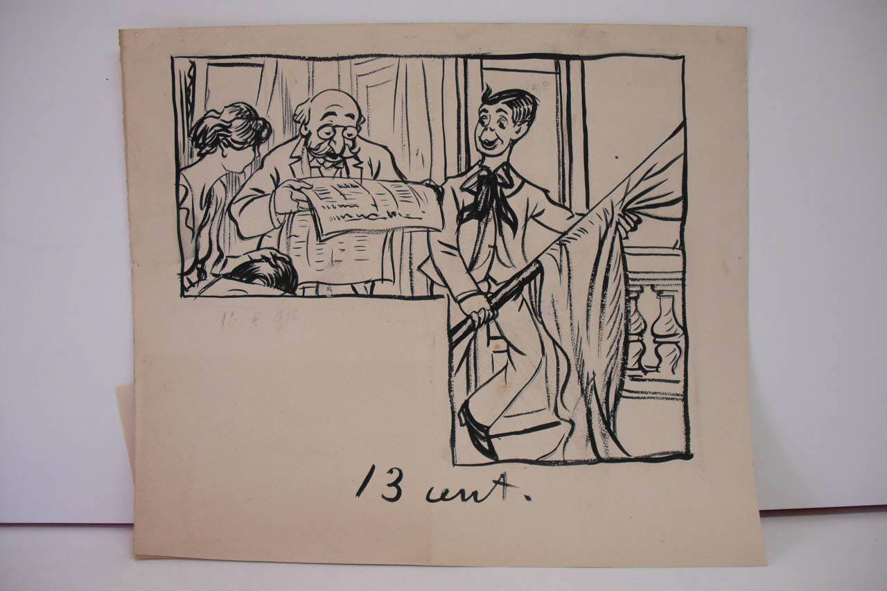 IL NONNO PATRIOTA (Reclame). (disegno) di Mazza, Aldo (1916/08/13 - )