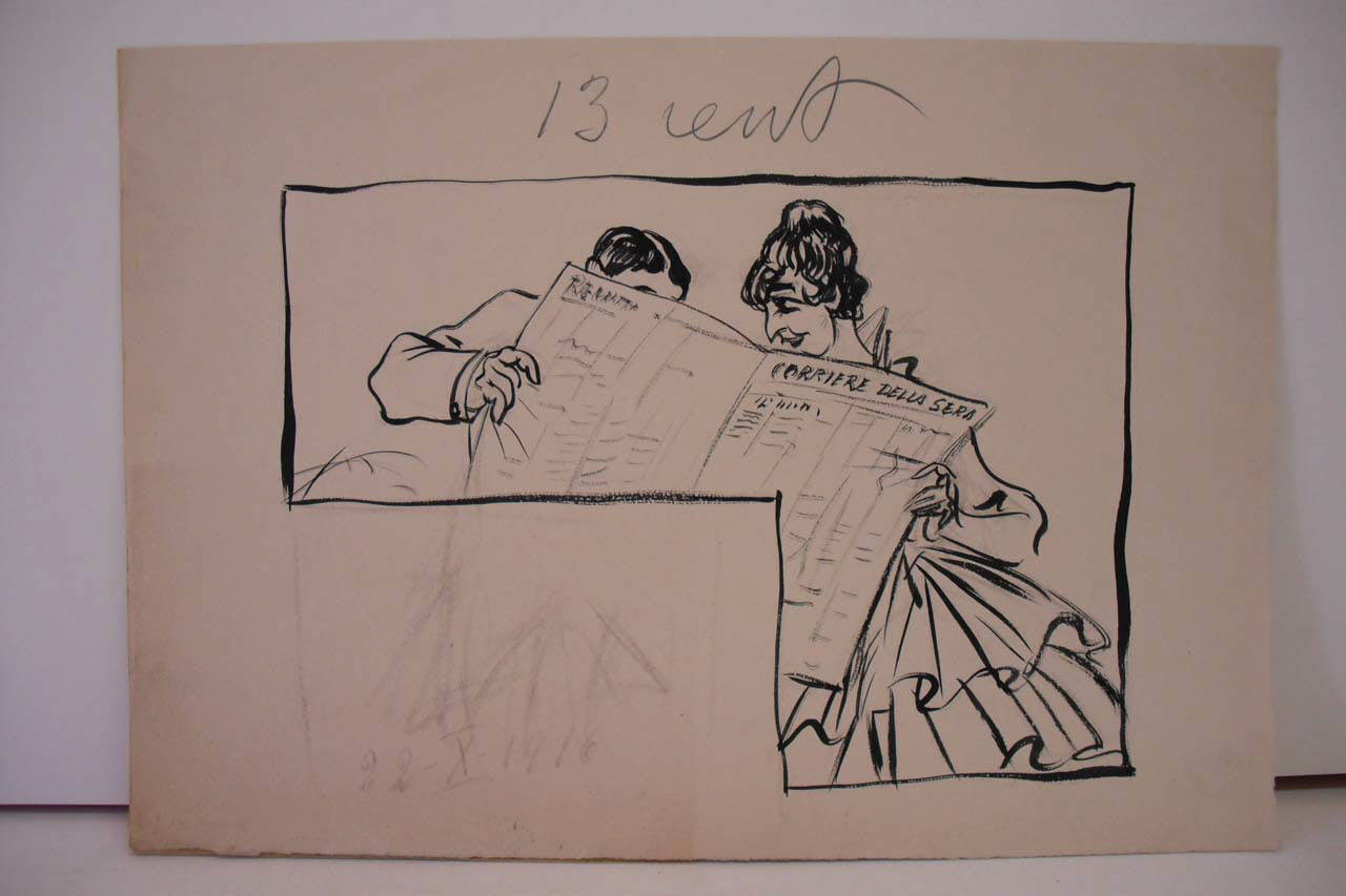 L'ASTA BUONA E' UNA SOLA (Reclama). (disegno) di Mazza, Aldo (1916/10/22 - )