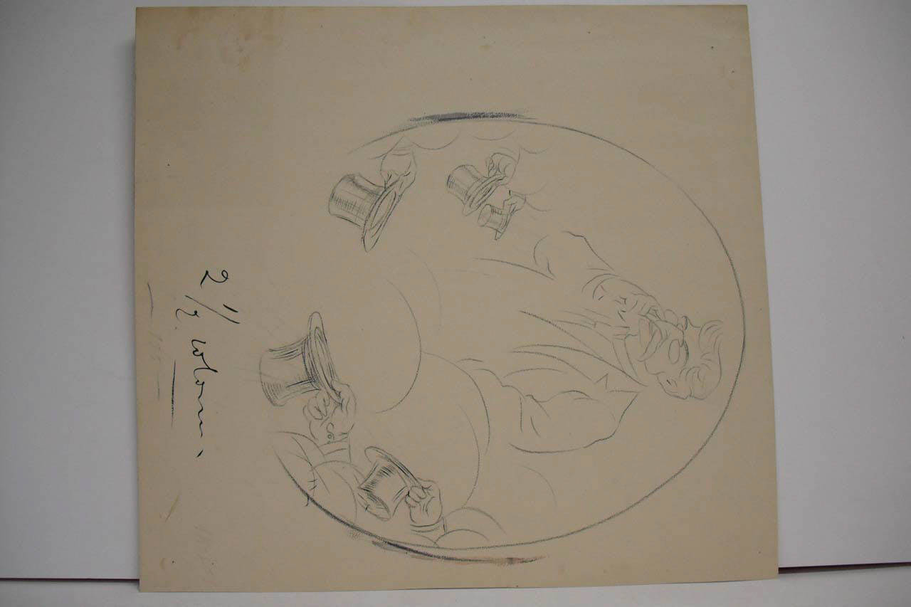 I DIPLOMATICI DELL'INTESA. (disegno) di Mazza, Aldo (1917/01/14 - )