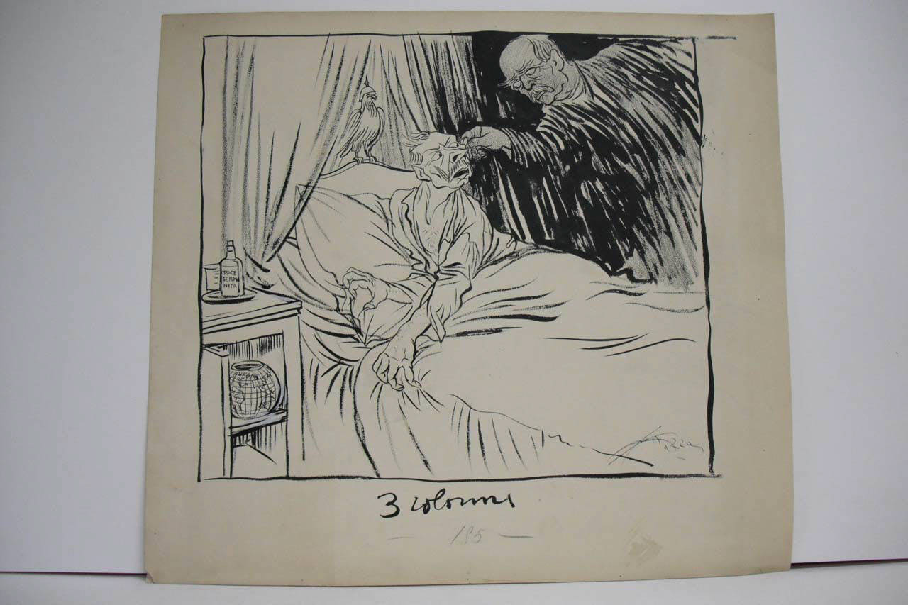UN SOGNO DEL KAISER. (disegno) di Mazza, Aldo (1917/02/11 - )