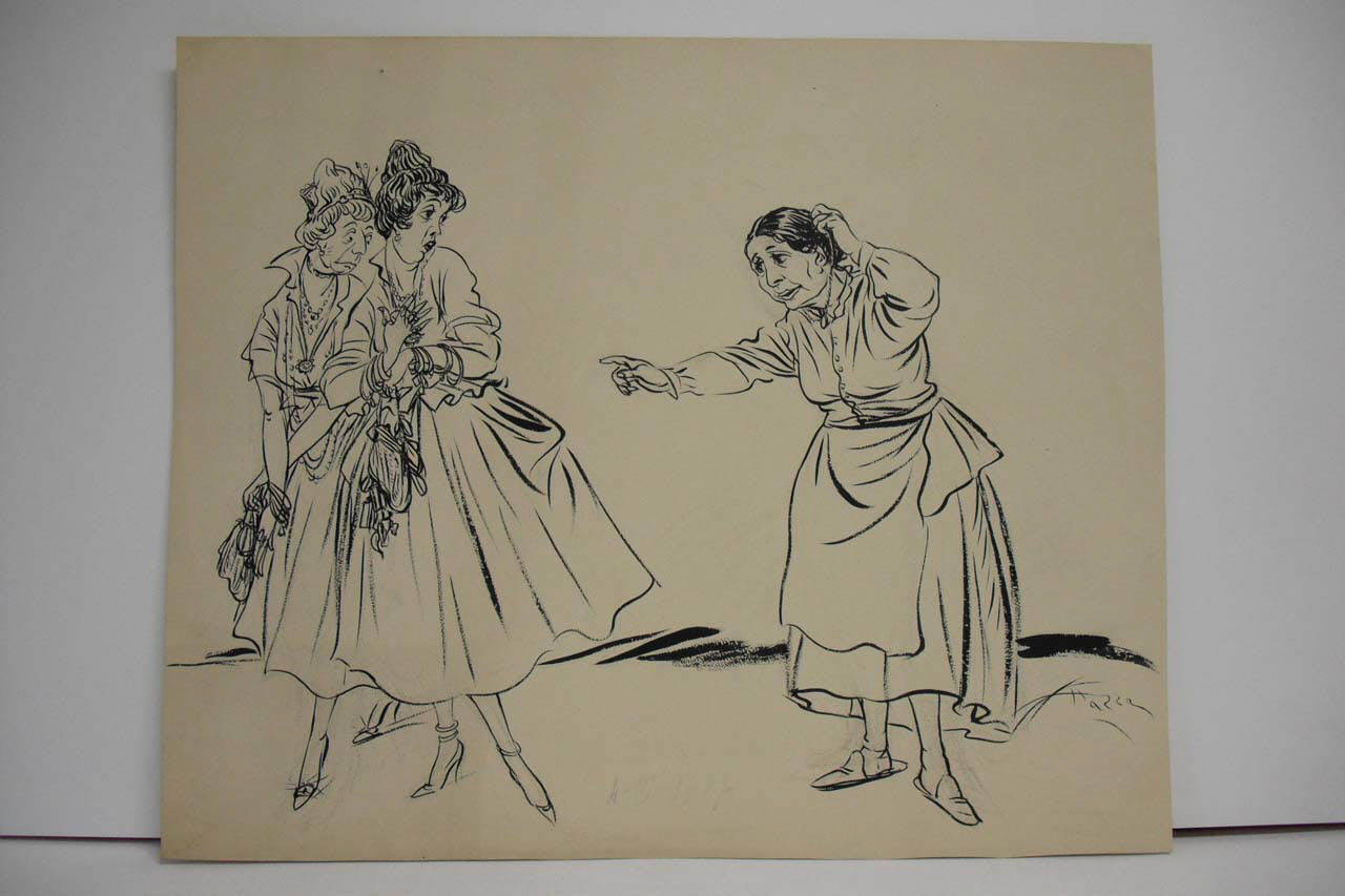 LE OFFERTE D'ORO ALLO STATO. (disegno) di Mazza, Aldo (1917/03/04 - )