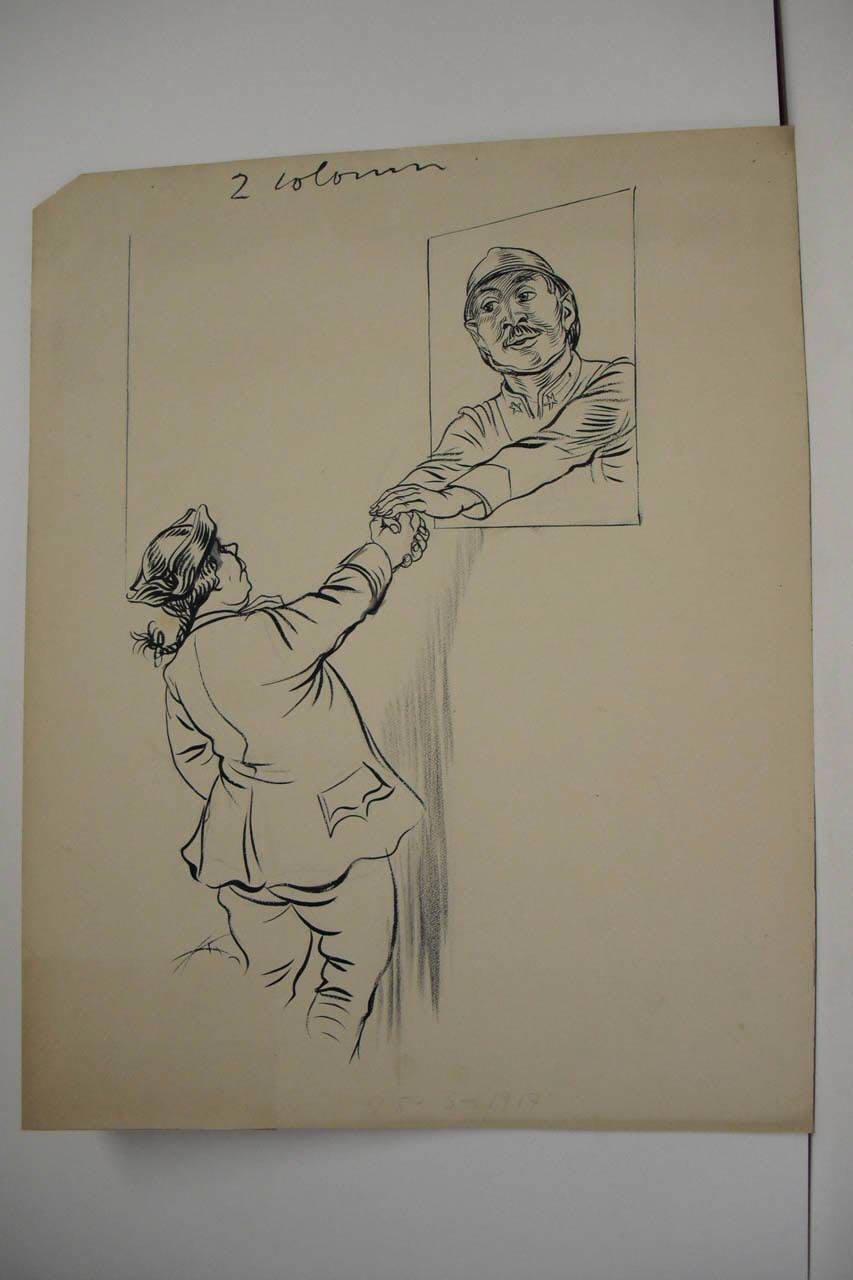 IL RISULTATO DEL PRESTITO. (disegno) di Mazza, Aldo (1917/03/25 - )