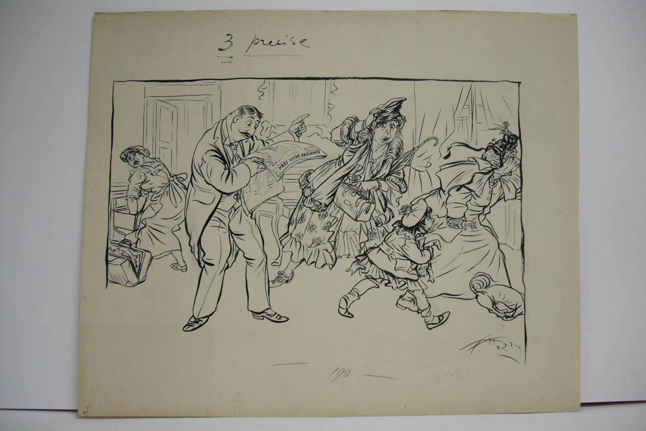 ALLARMISMO INOPPORTUNO. (disegno) di Mazza, Aldo (1917/03/25 - )