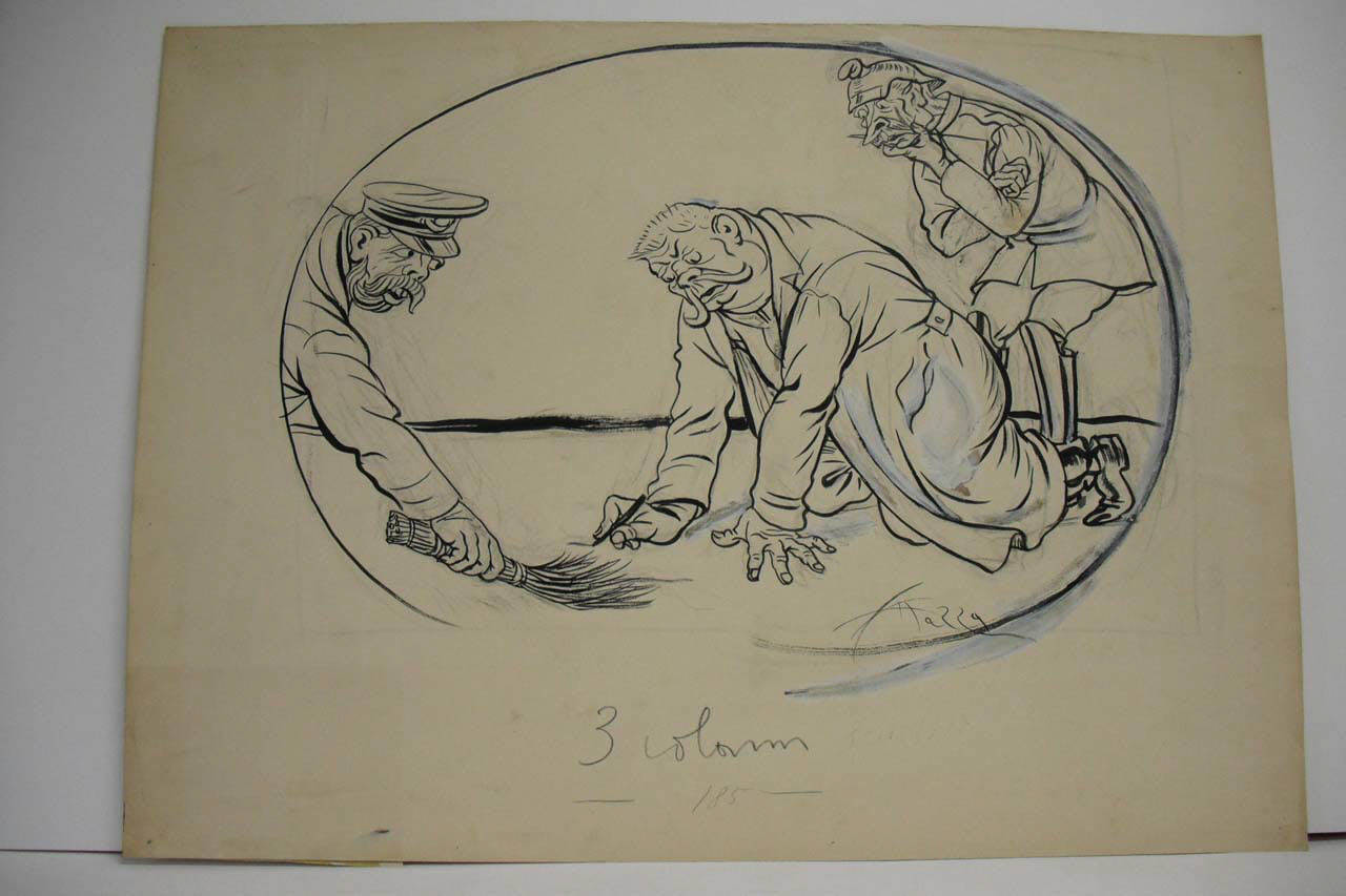 LA LINEA HINDENBURG. (disegno) di Mazza, Aldo (1917/04/08 - )