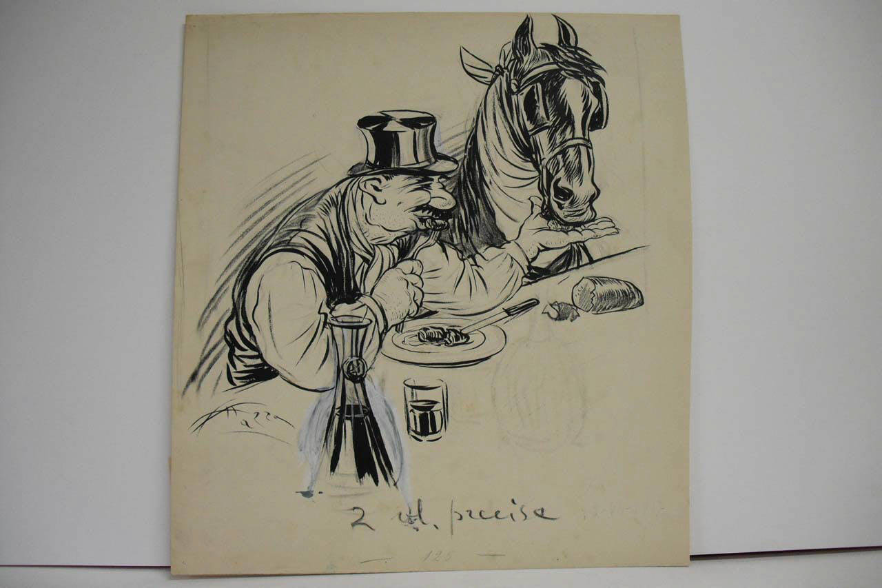 IL CARO FORAGGI. (disegno) di Mazza, Aldo (1917/07/22 - )