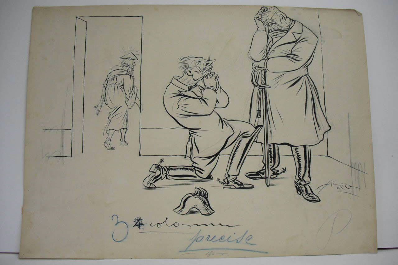 LA NUOVA FRASOLOGIA DEL KAISER. (disegno) di Mazza, Aldo (1917/07/22 - )