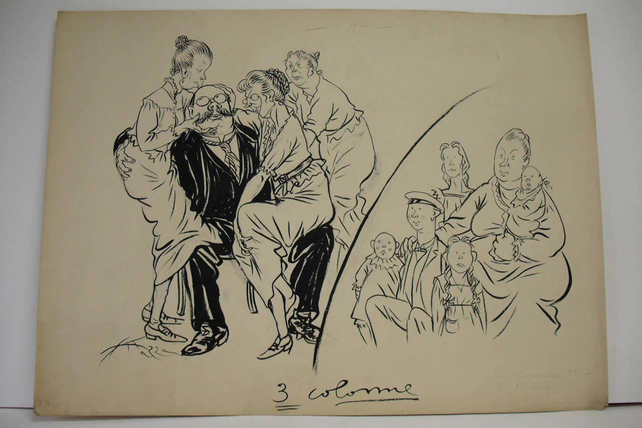 IL "MATRIMONIO SECONDARIO" IN GERMANIA. (disegno) di Mazza, Aldo (1917/12/02 - )