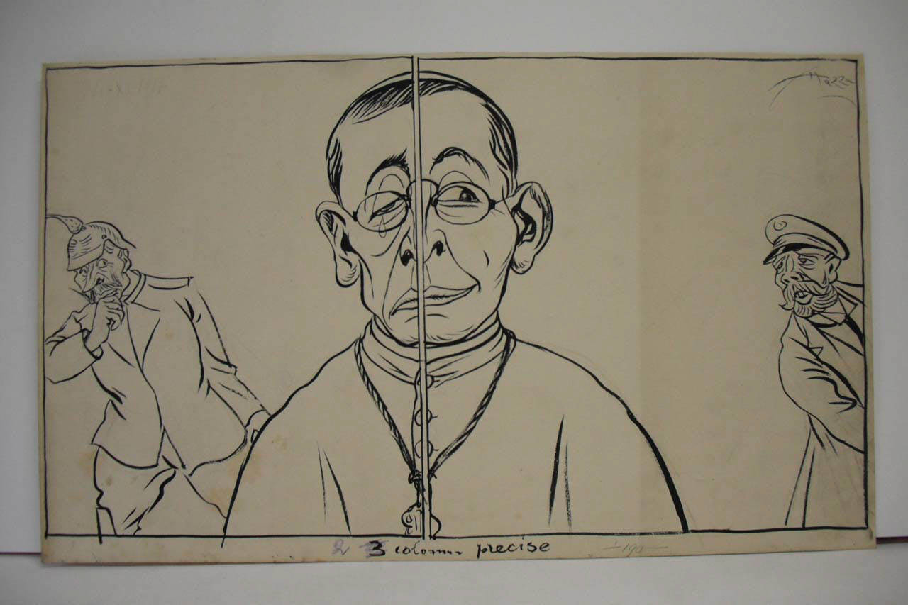 UNA NEUTRALITA' IMBARAZZANTE. (dopo la libearazione di Gerusalemme). (disegno) di Mazza, Aldo (1917/12/16 - )