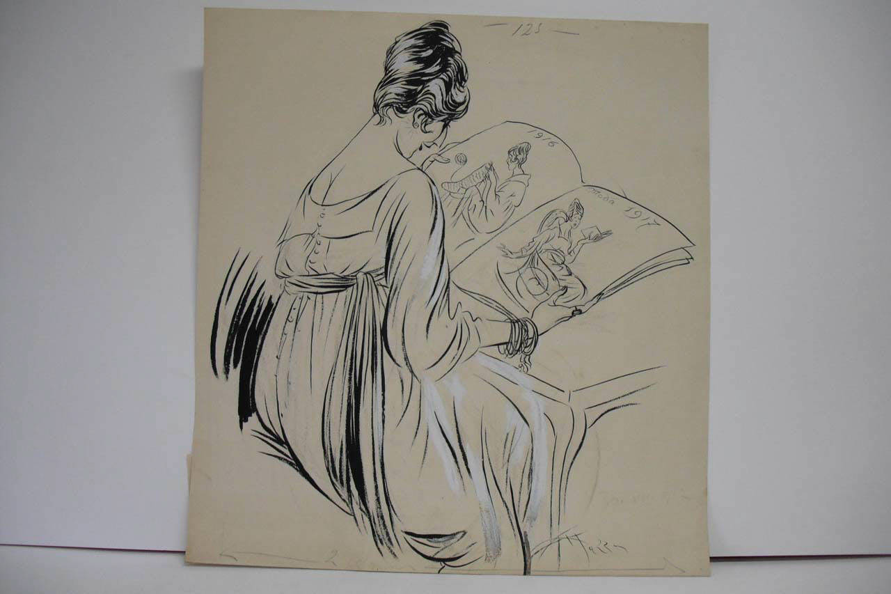 LA LANA DEI SOLDATI. (disegno) di Mazza, Aldo (1917/12/30 - )