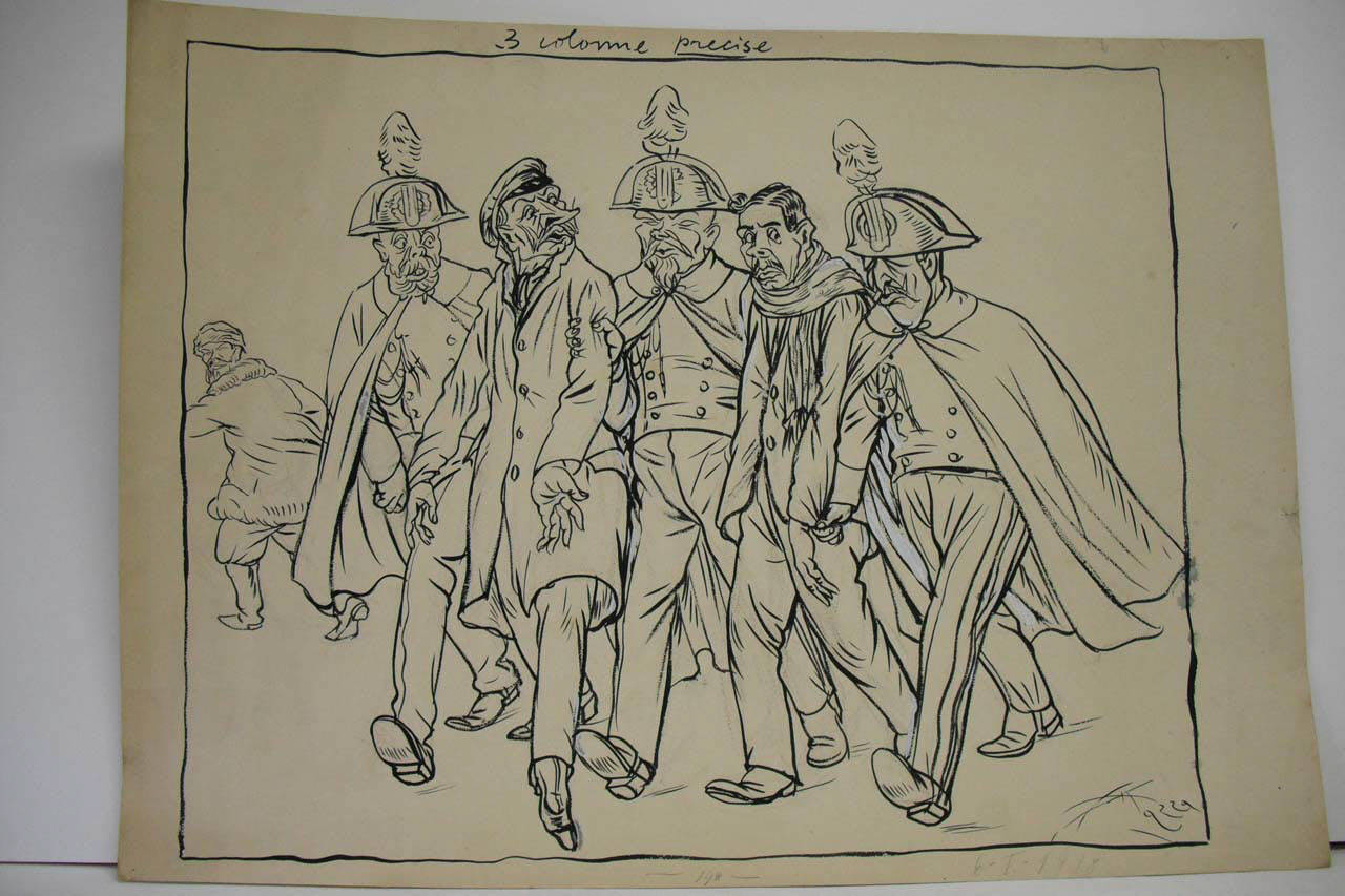 DOPO LA TENTATA TRUFFA DELLA PACE. (disegno) di Mazza, Aldo (1918/01/06 - )